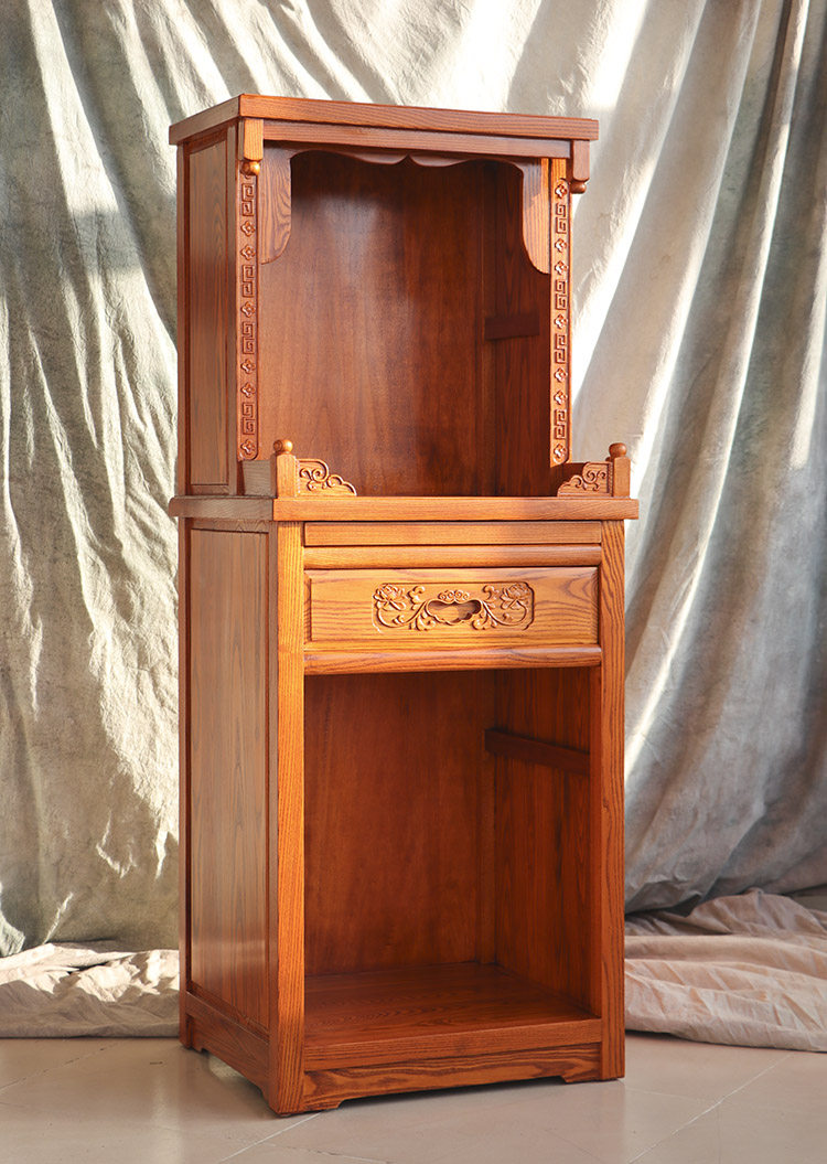 一文木纯实木原木榫卯家用神龛佛龛佛柜供桌佛柜