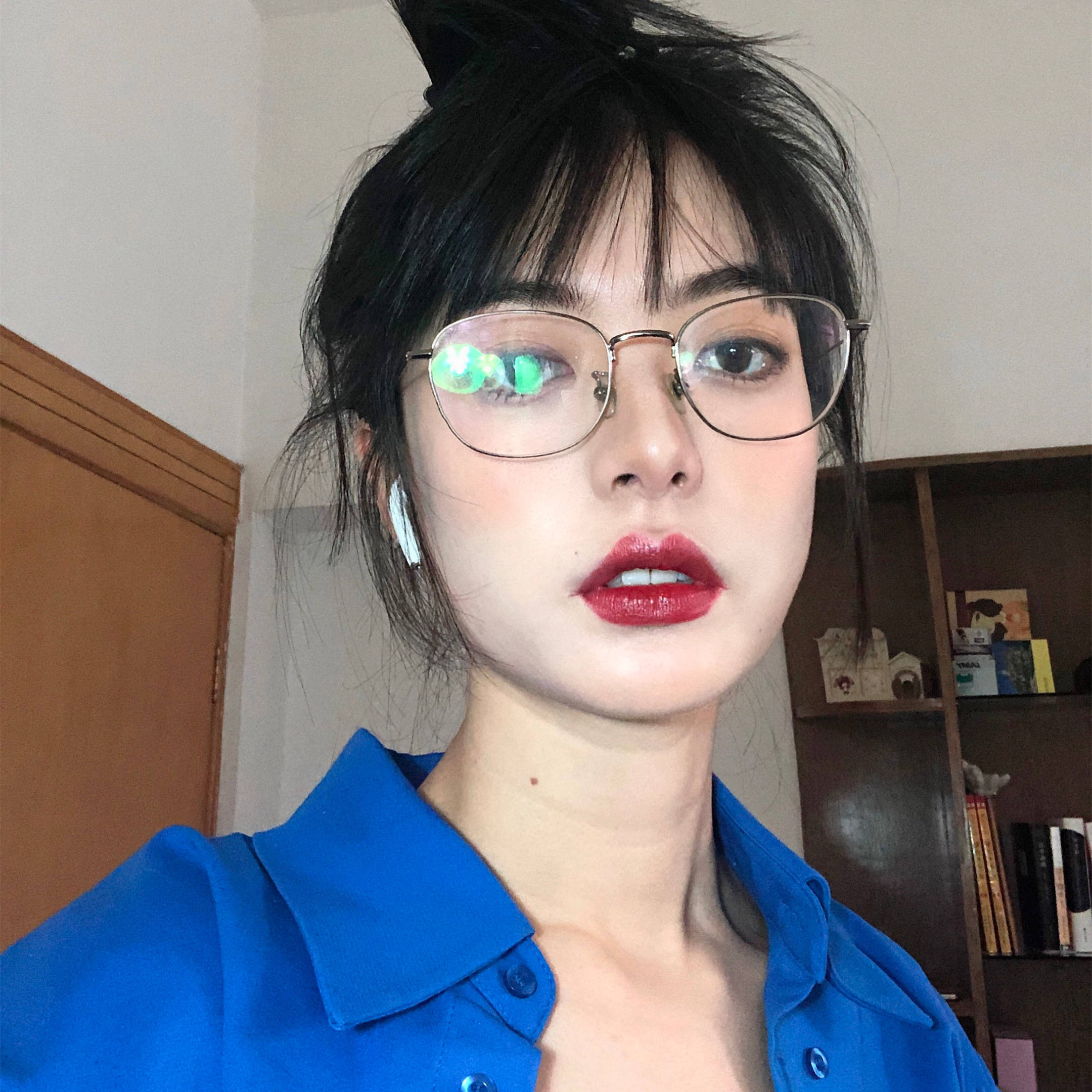 港风复古方框超轻眼镜近视韩版潮ins风网网红眼镜架