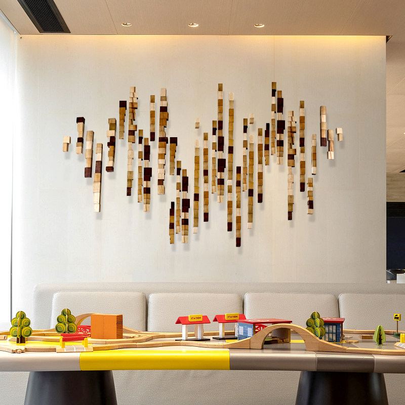 墙面装置艺术样板房壁饰壁挂酒店售楼处背景墙装饰壁饰