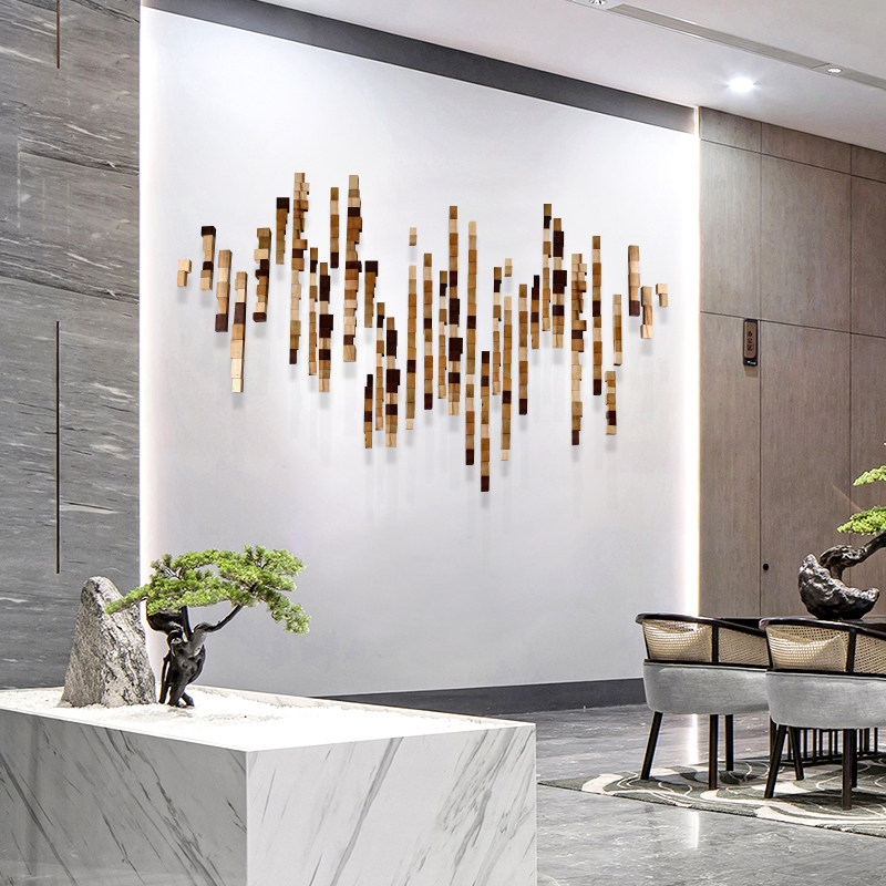 墙面装置艺术样板房壁饰壁挂酒店售楼处背景墙装饰壁饰