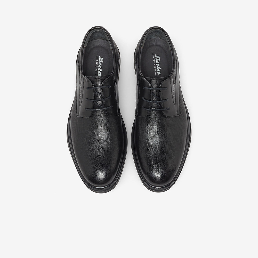 bata英伦正装皮鞋2022冬季商场新款牛皮商务正装皮鞋