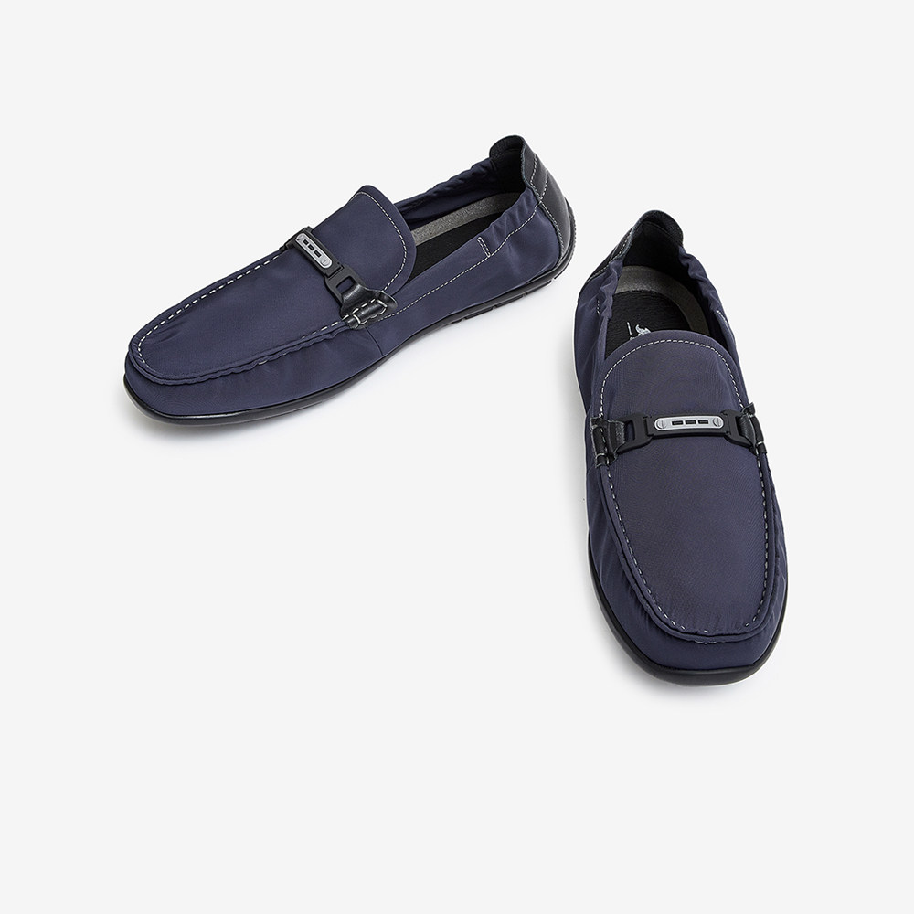 bata乐福鞋男2022夏季商场新款英伦舒适透气乐福鞋豆豆鞋