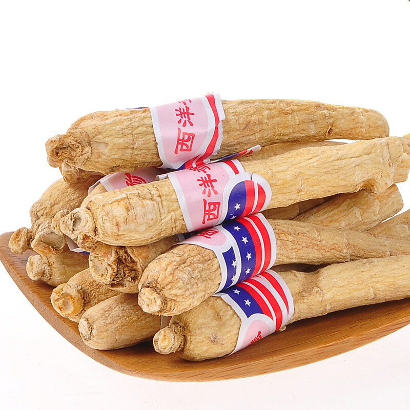 花其参花祺参美国花旗参西洋参整支野生切片粒头500g段短支特级