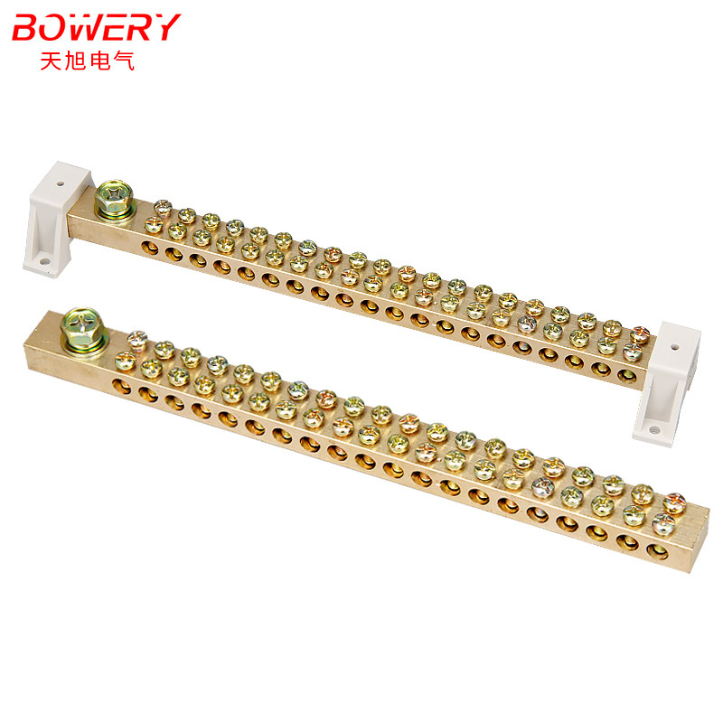 接线接线端子配电箱零线排接电线铜排20p零地接线端子