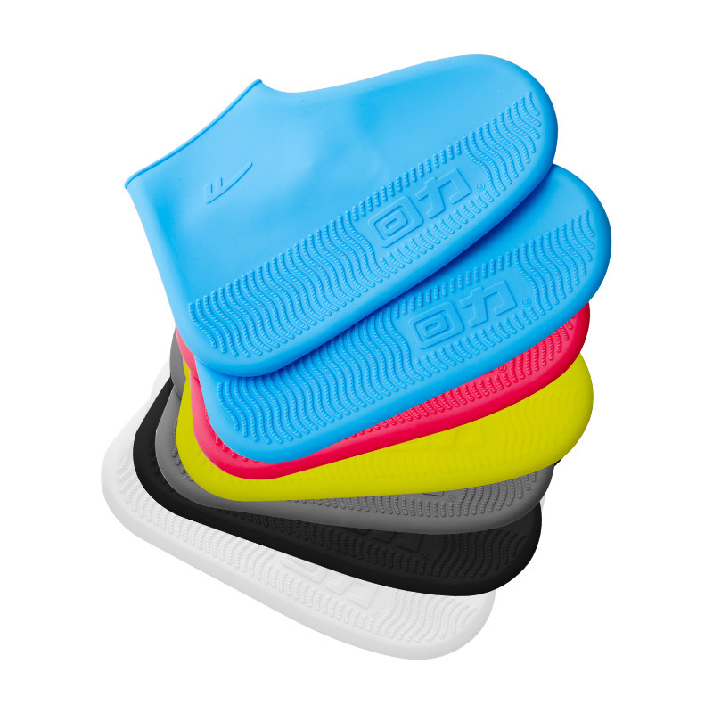 回力硅胶雨鞋套男女加厚防滑防水短筒胶鞋套旅游登山用儿童雨鞋套