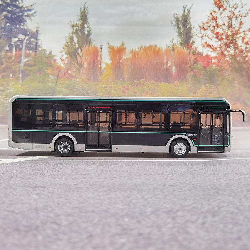 模型原厂宇通客车u12黑金刚上海公交电动巴士合金车