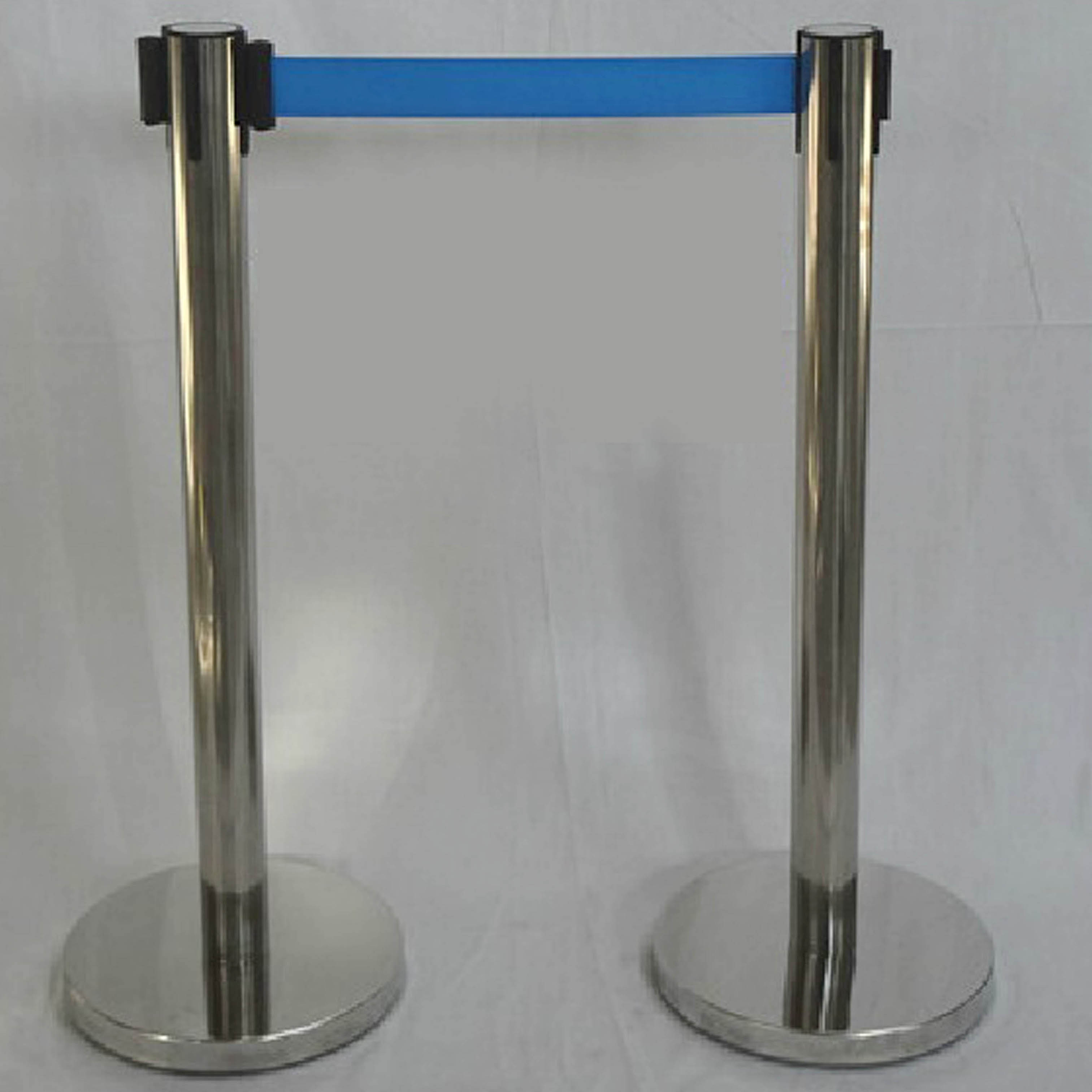 银行柱酒店围栏银行排队柱伸缩栏杆不锈钢2米隔离带栏杆座