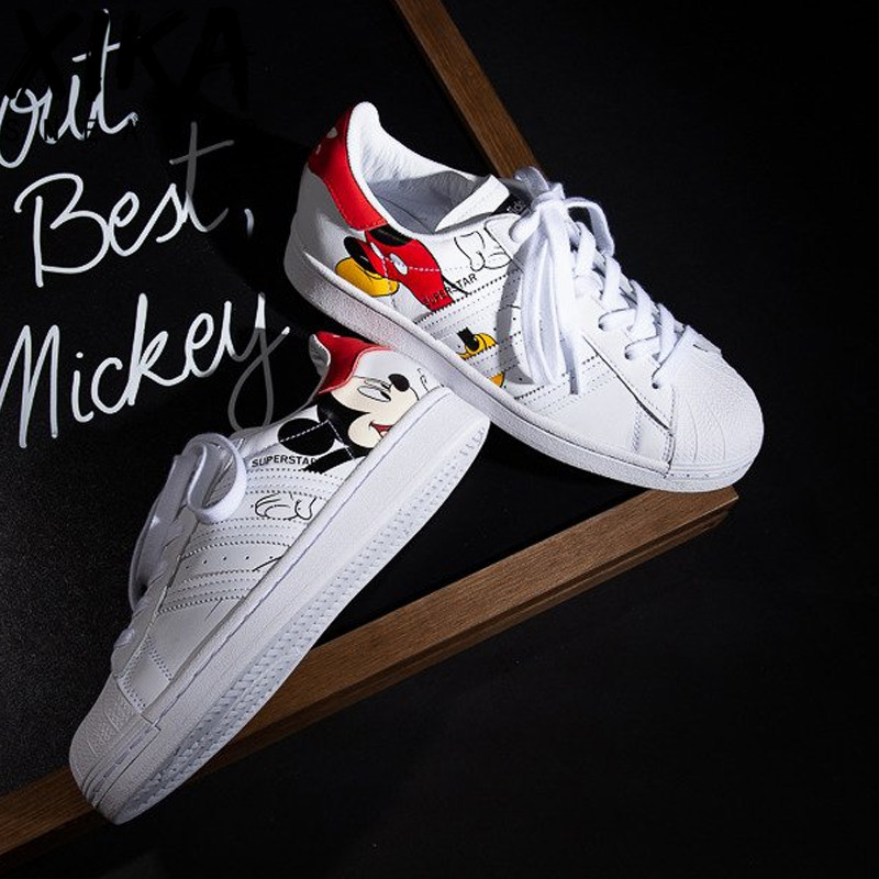 Adidas SUPERSTAR 贝壳头 迪士尼联名米老鼠 板鞋 FW2901 FW2895 - 图2