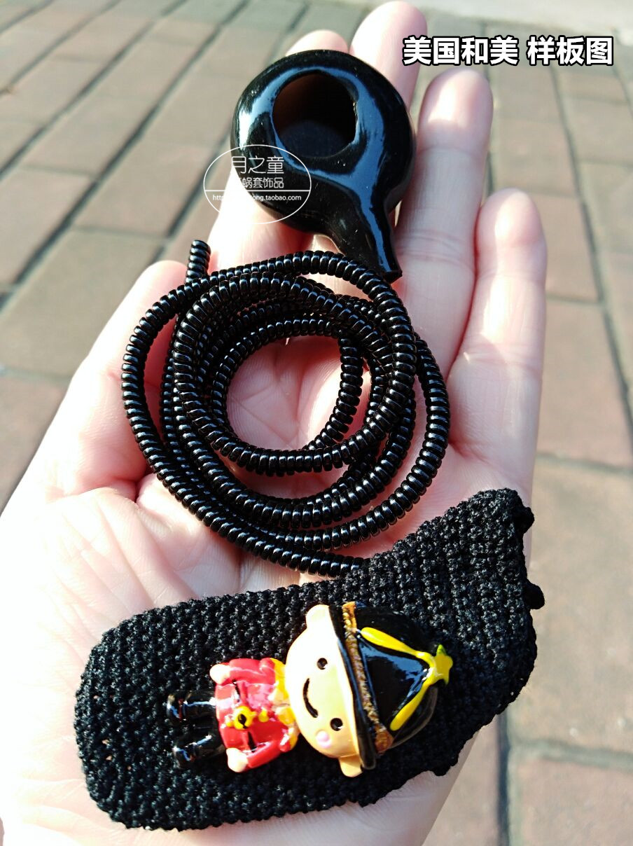 月之童耳蜗套-线圈护线耳蜗套3件套 男款别针布贴/公仔各品牌耳蜗