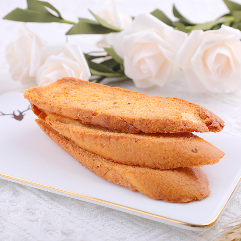 唯多面包片烤面包片香蛋糕松酥香脆芝士多克牛奶酥性饼干