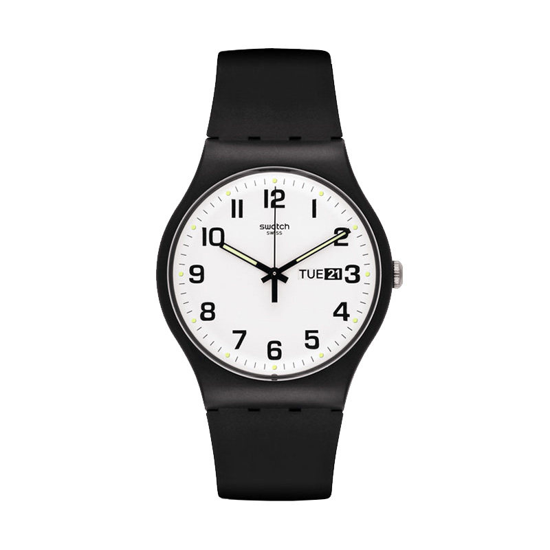 【最新折扣价428元】swatch斯沃琪手表男原创炫彩简约运动学生情侣石