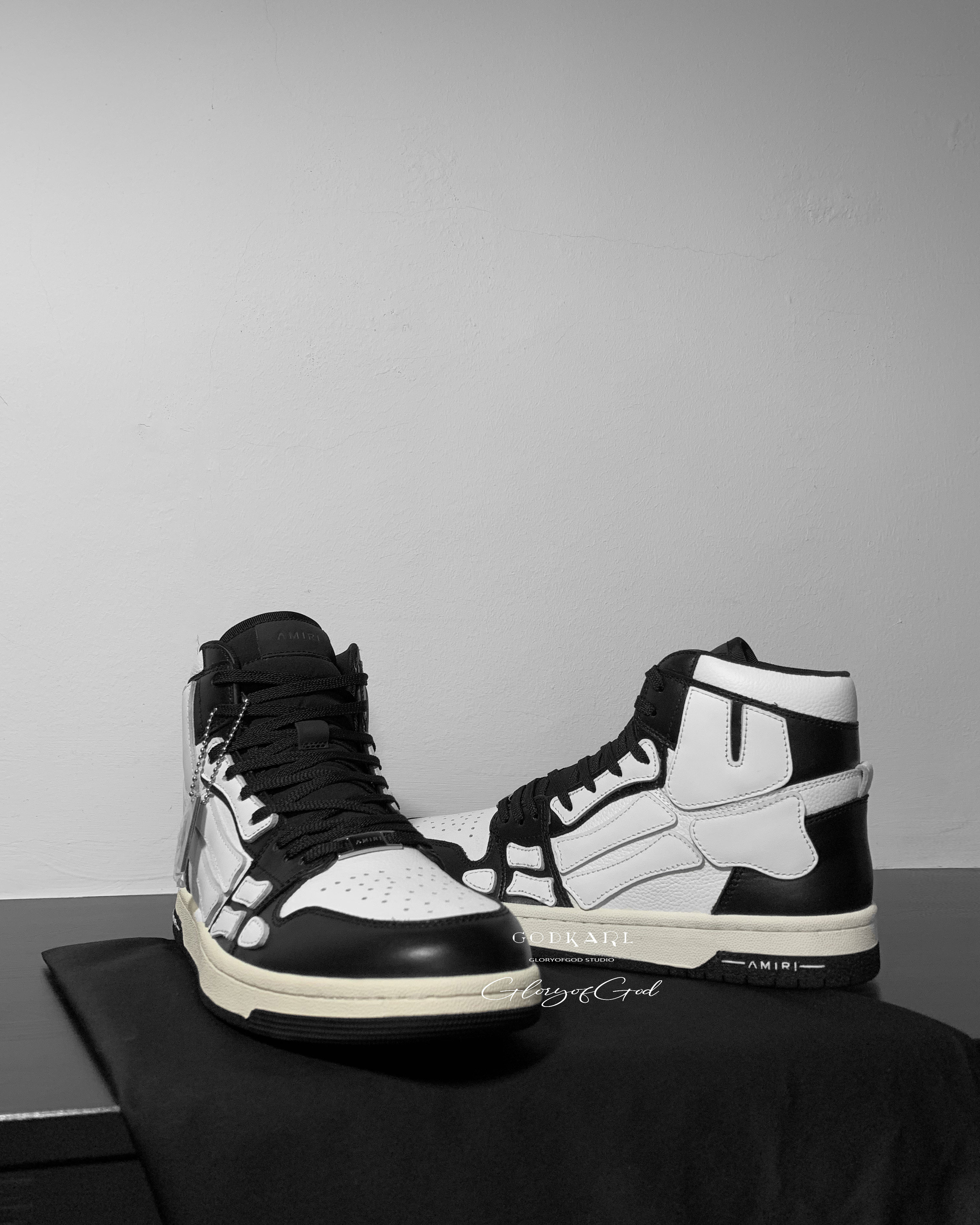 amiri亦凡滑板aj1骨头wukris风格吴亦凡高帮高帮鞋