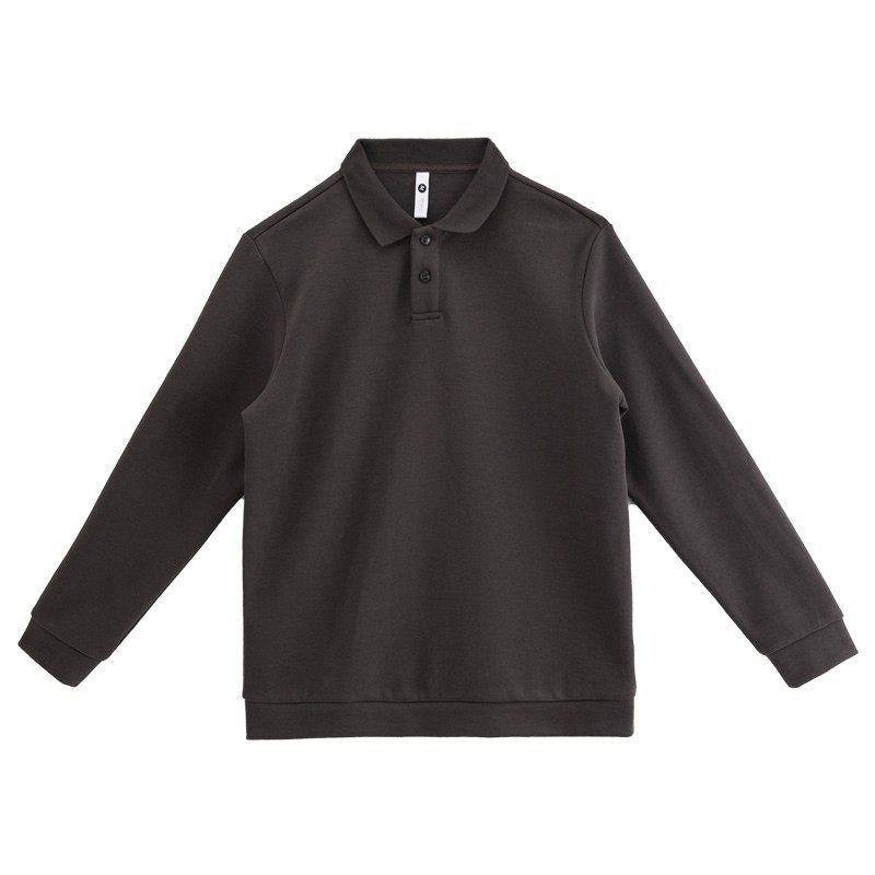 长袖衫男春秋秋季加绒打底宽松休闲商务潮流t恤