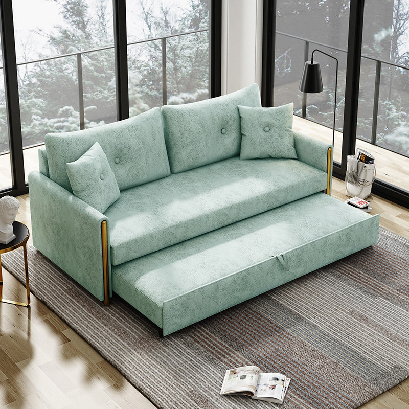 可折叠轻奢伸缩布伸缩科技意式沙发户型沙发床