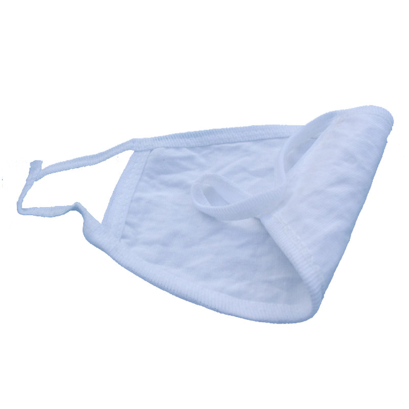 口罩祥和纯棉白色两层空白劳保防尘防晒20只口罩