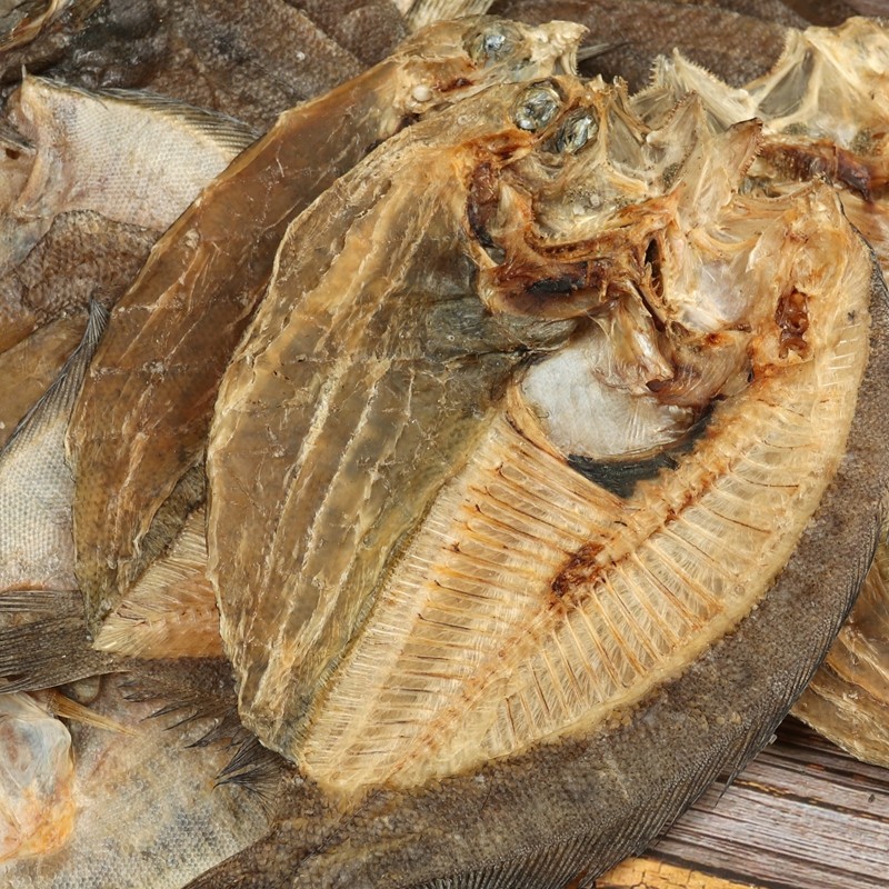 广东潮汕调味品正宗淡晒大地鱼干铁脯比目鱼干云鱼干