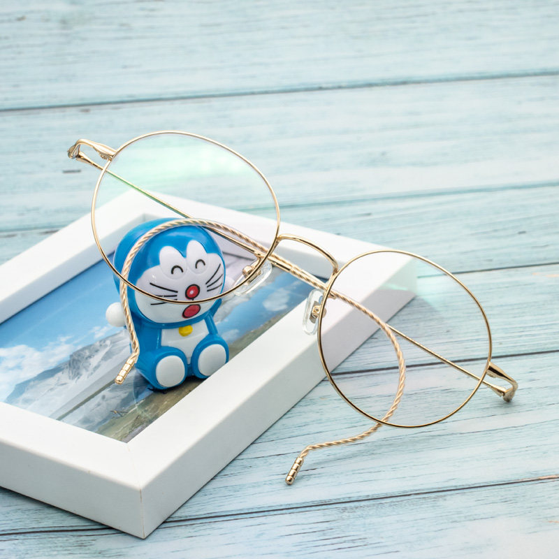 纯钛眼镜挂耳山风白山风男女框架近视超轻复古眼镜架