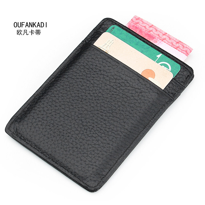 超薄卡片银行卡钱包零钱女式卡套皮夹包牛卡位卡包