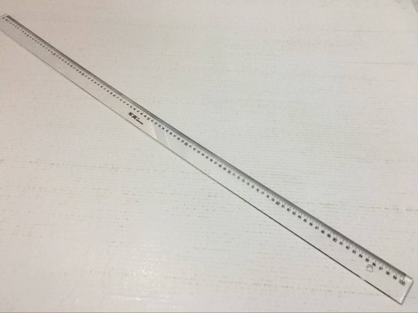 包邮透明有机塑料直尺一字100cm1.2米长125厘米1.5米各类尺