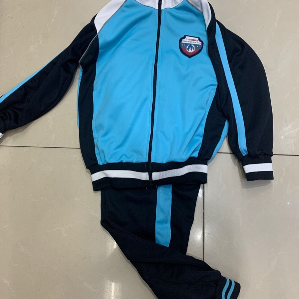 大连市金普新区校服中小学生蓝色春秋秋季长袖长裤学生校服