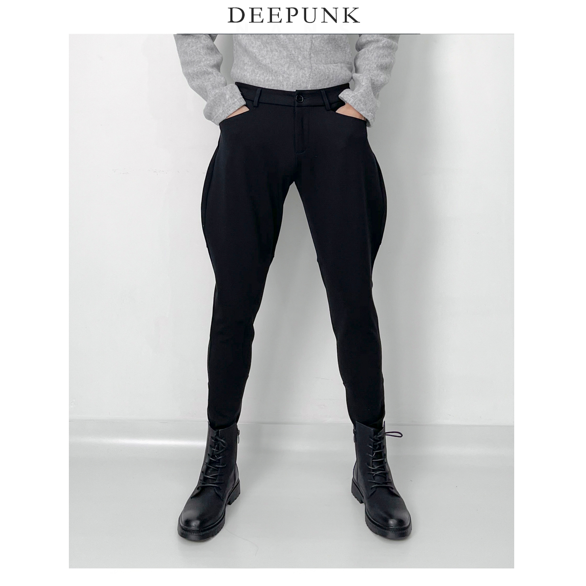 哈伦裤男士春秋季韩版休闲长裤个性潮男黑色灯笼裤修身小脚西裤男