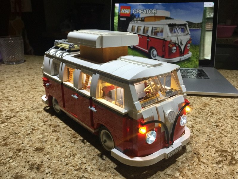 brickshine灯饰 大众t1露营车led灯光 适用乐高10220灯具 灯饰城