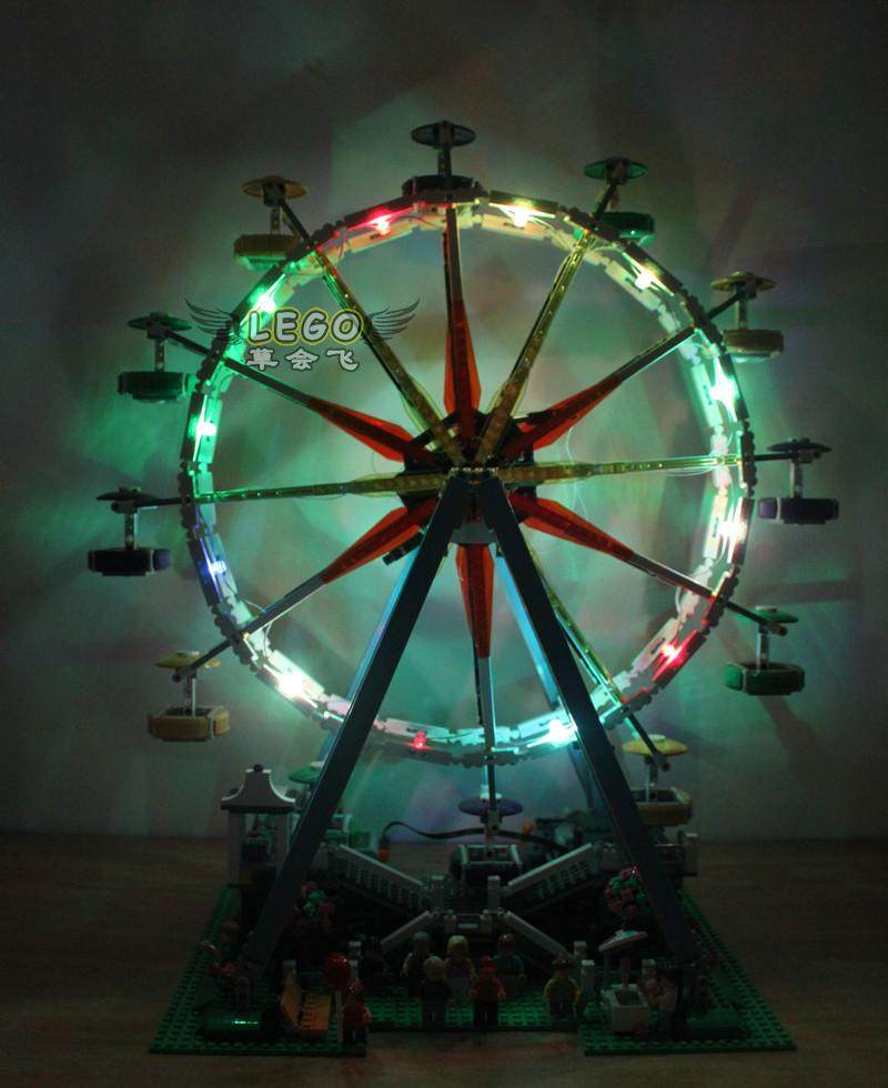 brickshine灯饰 适用乐高10247摩天轮led灯具发光零件 乐高灯饰城