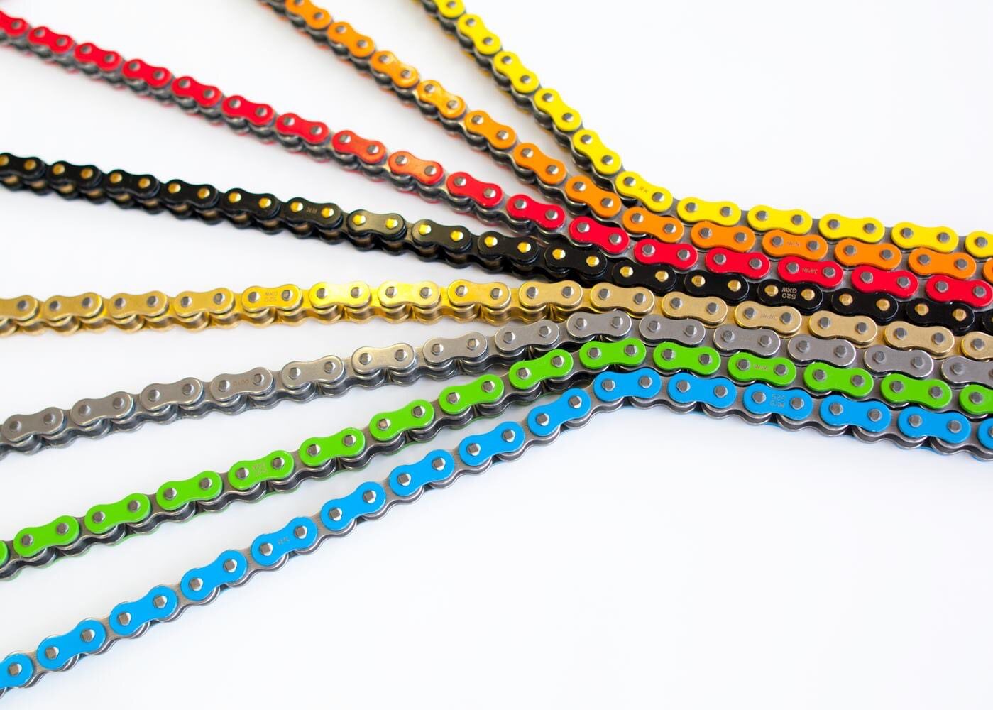 链条日本rk520越野摩托车油封黑金竞技z900黄龙链条