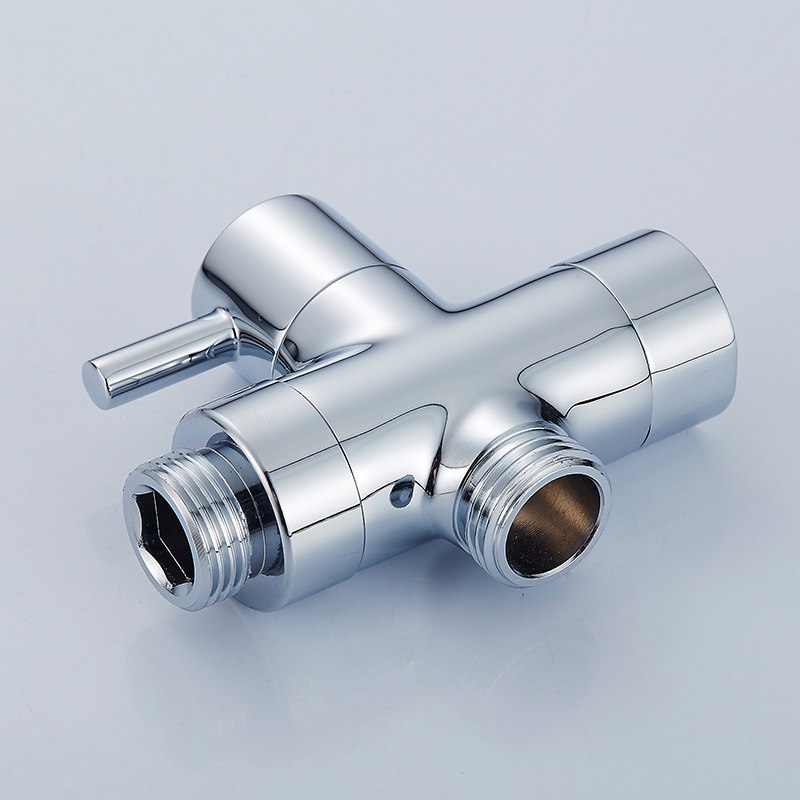 龙头角阀两出一进转换淋浴配件花洒6分4分角阀