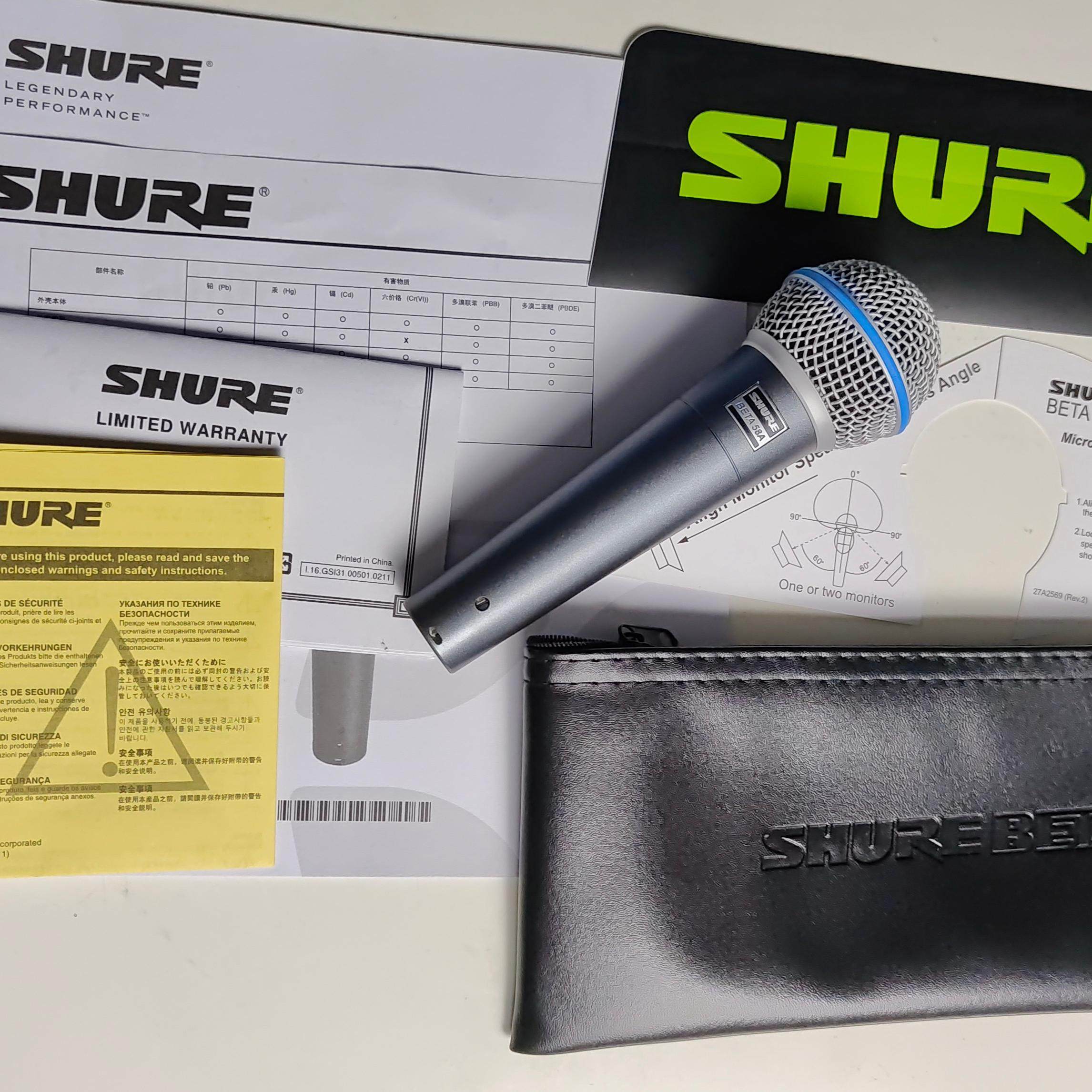 shure舒尔beta58a专业动圈有线话筒家用直播麦克风