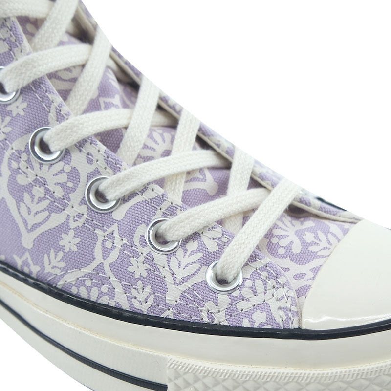 converse匡威2021夏季女款1970s高帮刺绣花卉休闲帆布鞋