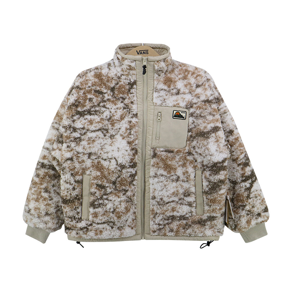 vans范斯2022女款情侣运动棉衣防风夹克中长运动茄克