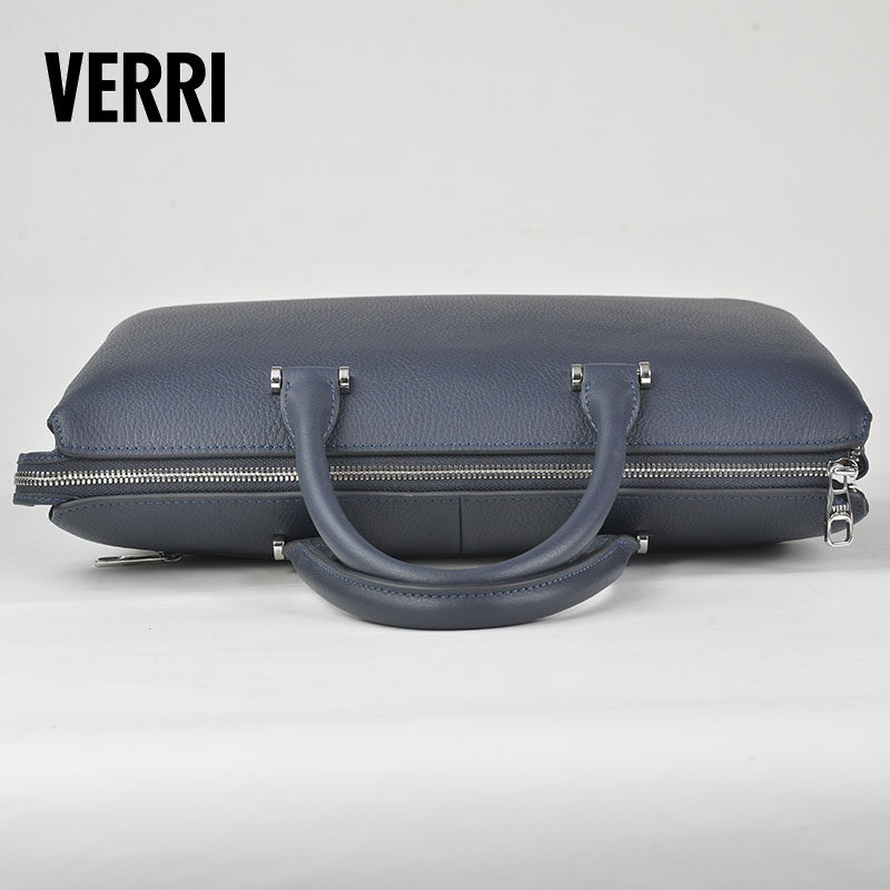 verri公文包商务头层牛皮手提包男士大容量真皮正品男士包袋