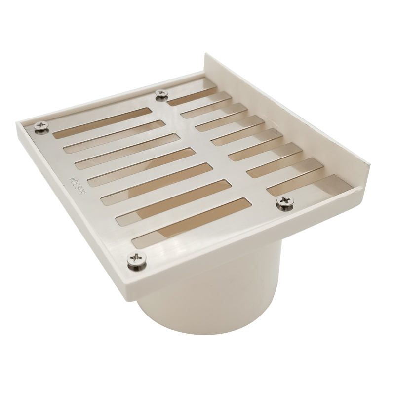 地漏不锈钢同层pvc侧排排水管墙角阳台下水地漏