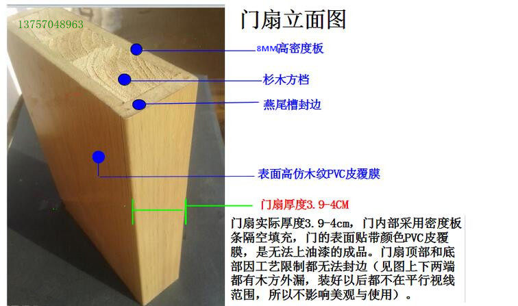 木门简约室内门实木复合套装免漆门定制简易厨卫卧室门