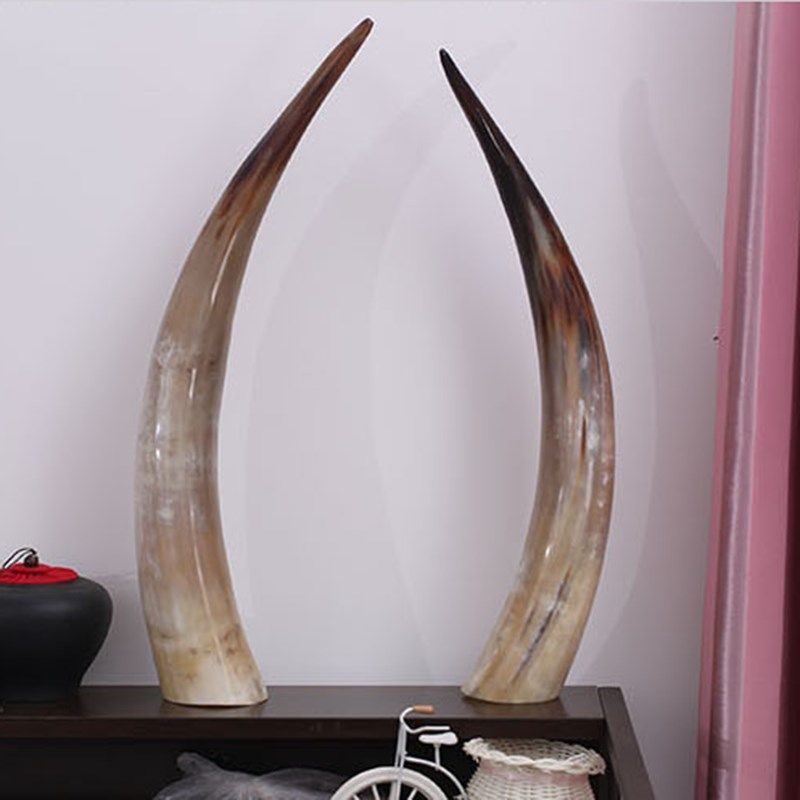 牛角非洲摆件天然办公装饰牦牛工艺品二胡藏族其他特色工艺品
