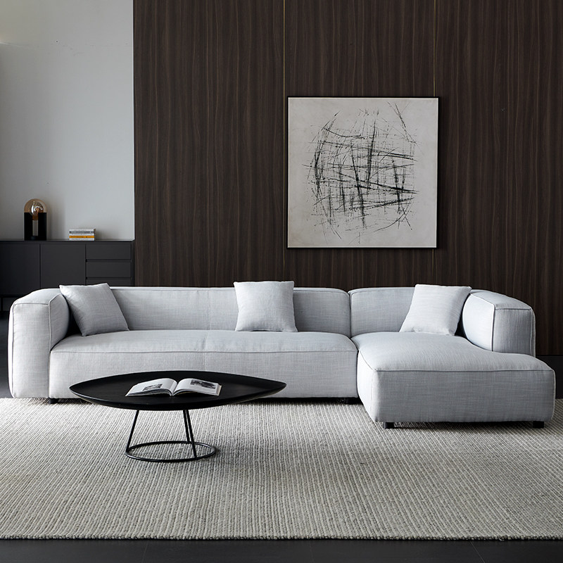 沙发北欧布艺沙发组合贵妃现代简约灰色超软大小户型布艺沙发