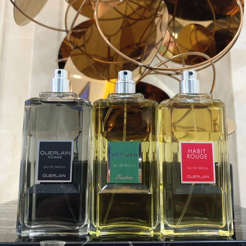 guerlain娇兰满堂红habit rouge伟之华香根草 男士香水100ml 简装