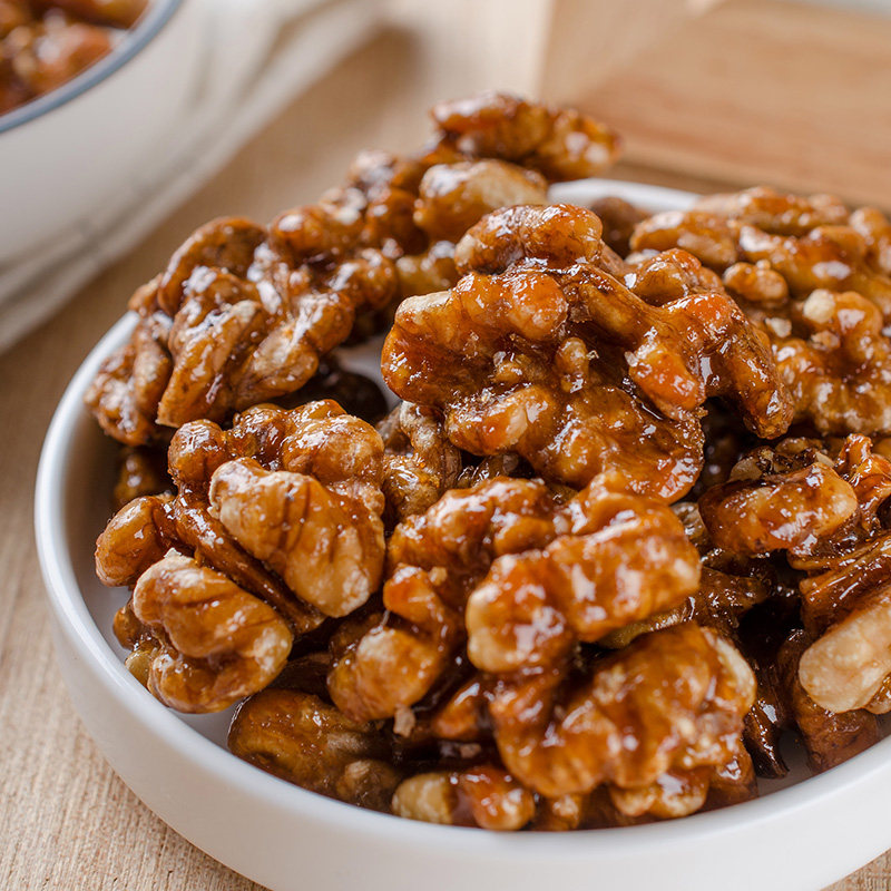 云南特产休闲零食品小吃芝麻琥珀核桃仁罐装香酥美味罐装160g