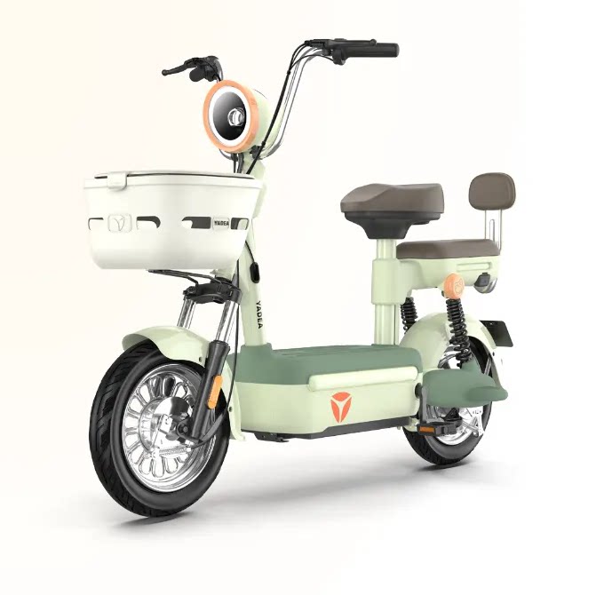 雅迪电动车新款c10d大电池长续航真空胎时尚代步接娃电动自行车