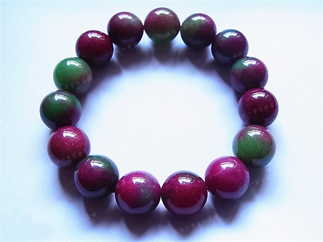 手串纯天然正品货红绿宝手链男女女款情侣流行手链