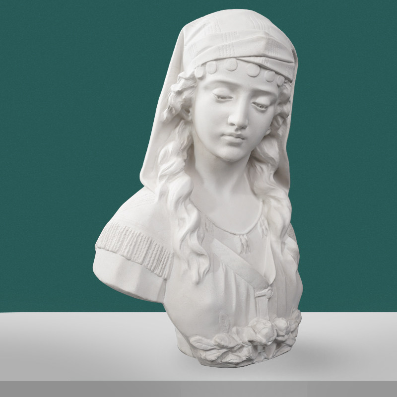 美术石膏绘岳人物头像罗马少女素描静物写生石膏像