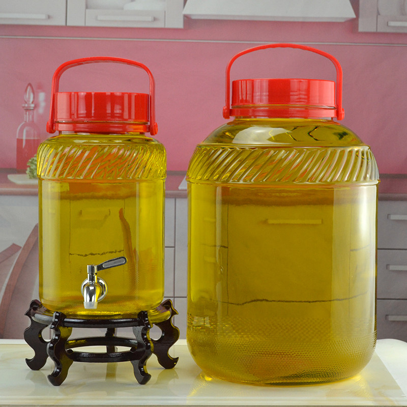 油桶油罐厨房家用玻璃油瓶大容量储油油壶大号油壶
