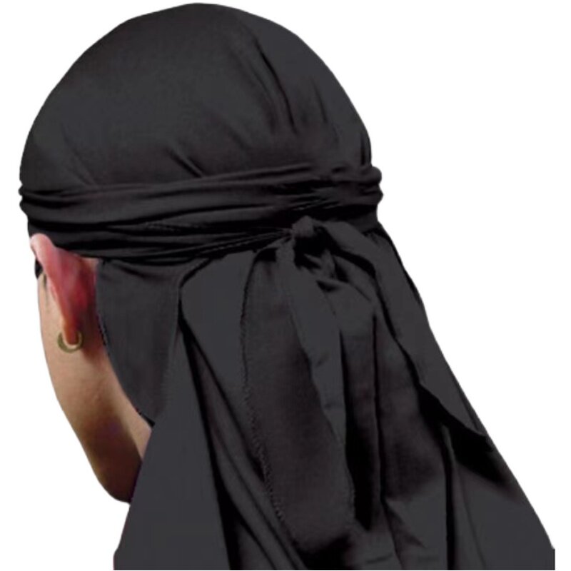 durag头巾hiphop街舞bboy长尾海盗帽子西海岸嘻哈头巾