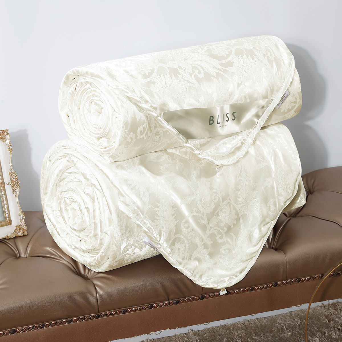 百丽丝二合一被子春秋四季双人水星家纺单双人8斤3斤蚕丝被