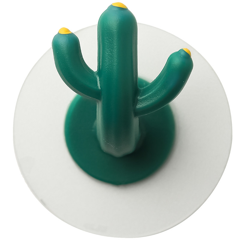 态生活 北欧ins风仙人掌挂钩免打孔浴室厨房收纳毛巾耳机项链挂钩