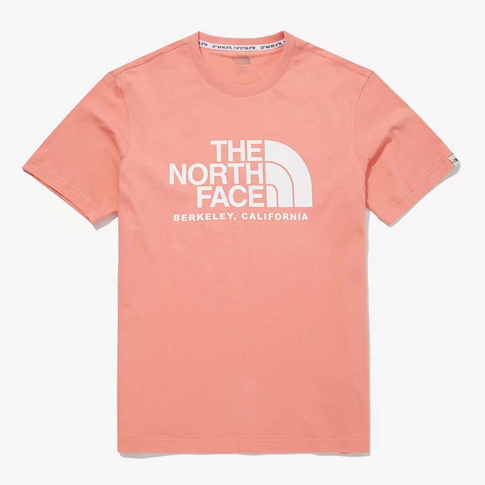 韩国thenorthface北面短袖新款logo休闲印花男女纯棉运动t恤