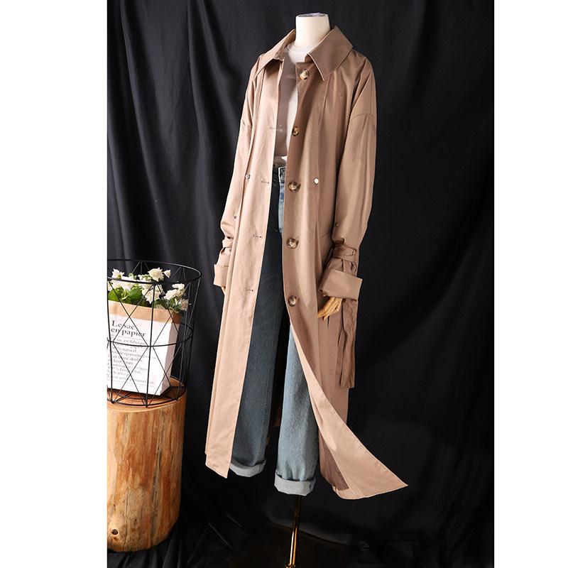 气场全开又酷又帅又美立裁可收腰带女单单排风衣