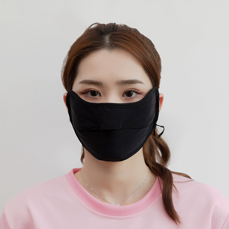 夏季薄款成人时尚眼角防晒口罩脸罩女防紫外线透气口罩