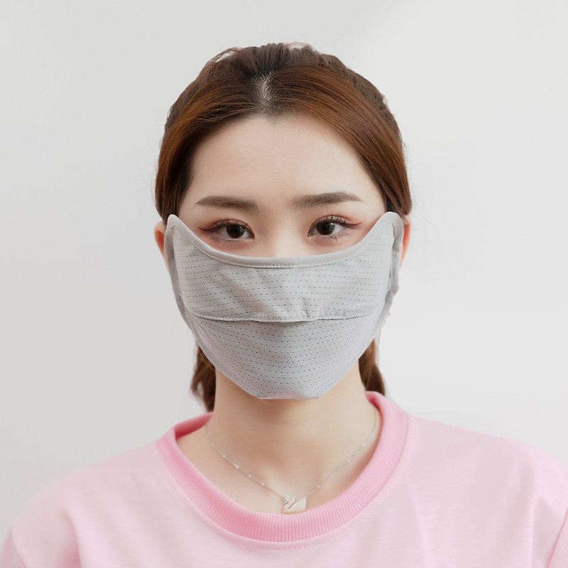 夏季薄款成人时尚眼角防晒口罩脸罩女防紫外线透气口罩